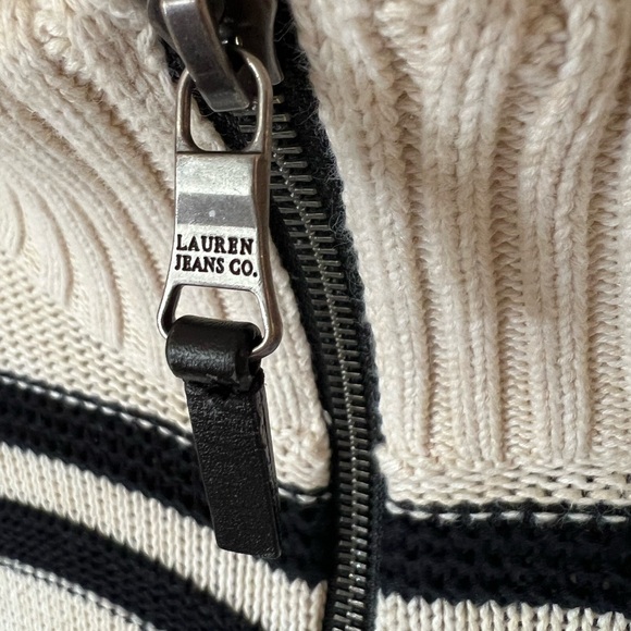 Ralph Lauren Aztec Zip Front Sweater Sz M - Picture 4 of 4